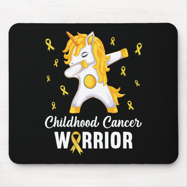 Unicorn Childhood Cancer Warrior In September We W Mouse Mat (Front)