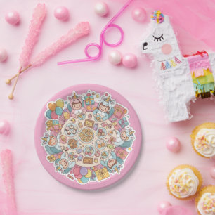 Unicorn Children's Party Paper Plate