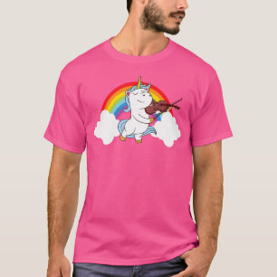 Unicorn Chord Music Band Artist Bow Rainbow Fantas T-Shirt