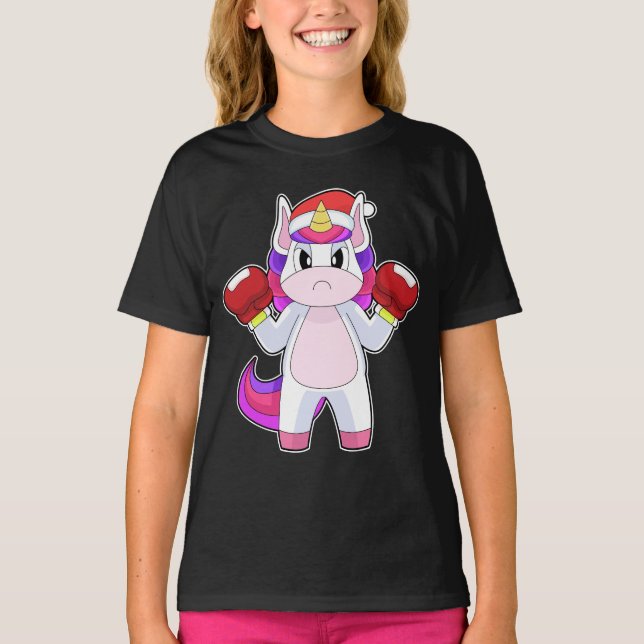 Unicorn Christmas Boxing T-Shirt (Front)