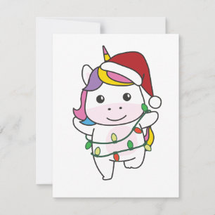 Unicorn Christmas Winter Animals Holiday Unicorns