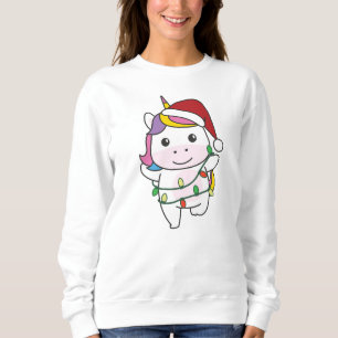 Unicorn Christmas Winter Animals Holiday Unicorns Sweatshirt