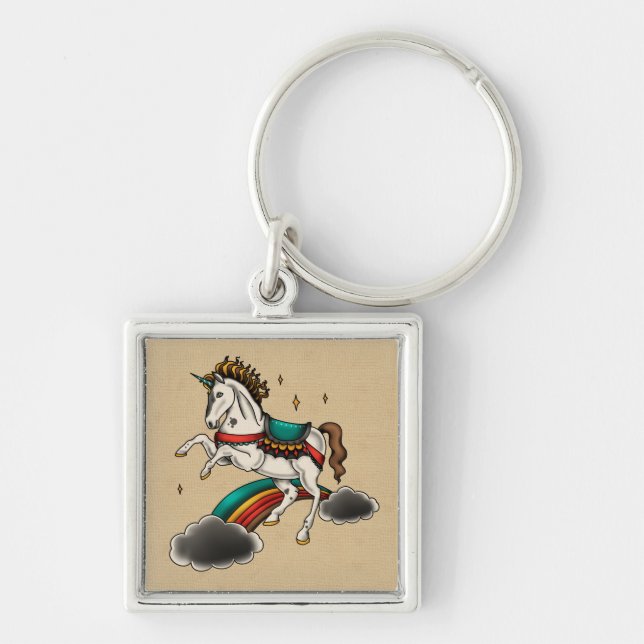 Unicorn Classic Key Ring (Front)