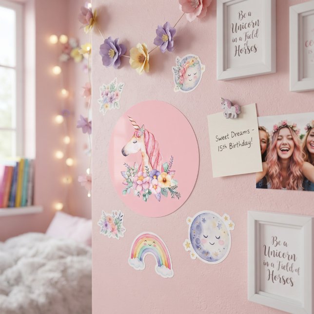 Unicorn Classic Round Sticker (Creator Uploaded)