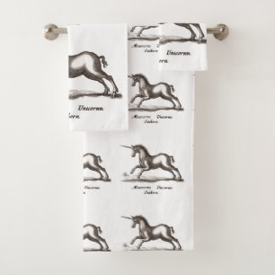 Unicorn Classic Running Magic Woodland Creature Bath Towel Set