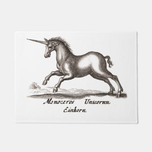 Unicorn Classic Running Magic Woodland Creature Doormat
