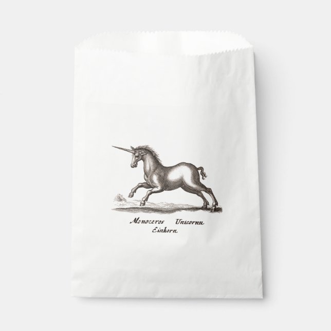 Unicorn Classic Running Magic Woodland Creature Favour Bags (Front)