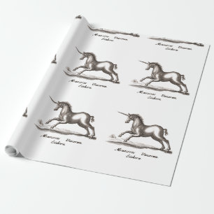Unicorn Classic Running Magic Woodland Creature Wrapping Paper