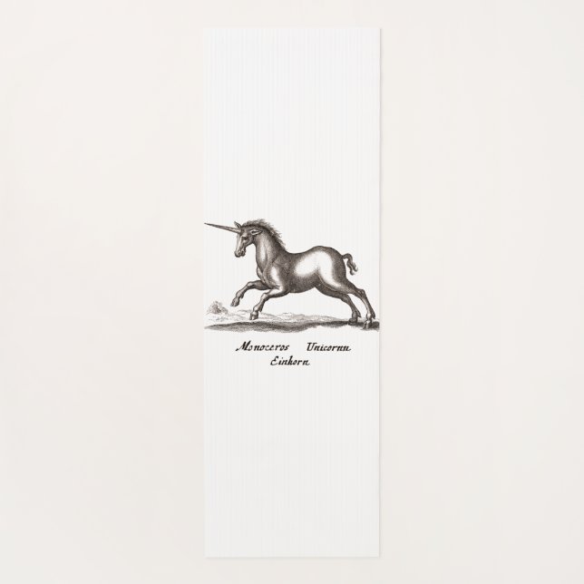 Unicorn Classic Running Magic Woodland Creature Yoga Mat (Back)