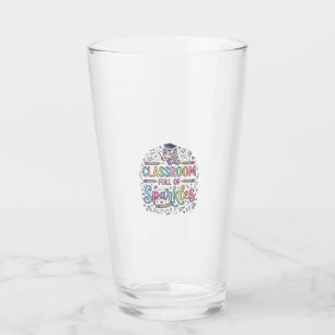 Unicorn Classroom Full of Sparkles Original Merch Glass