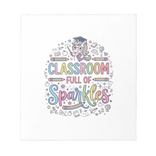 Unicorn Classroom Full of Sparkles Original Merch  Notepad