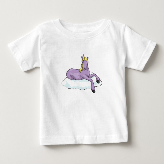 Unicorn Cloud Baby T-Shirt (Front)