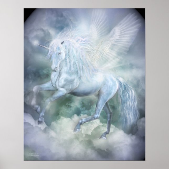 Unicorn Cloud Dancer Fine Art Poster/Print Poster (Front)