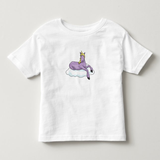 Unicorn Cloud Toddler T-Shirt (Front)
