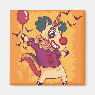 Unicorn Clown Magnet