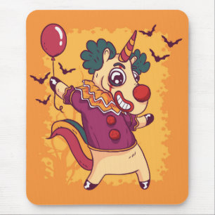 Unicorn Clown Mouse Mat