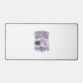 Unicorn Coding Unicorn Debug Squad Charming Market Desk Mat