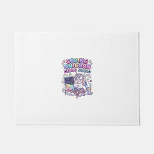 Unicorn Coding Unicorn Debug Squad Charming Market Doormat