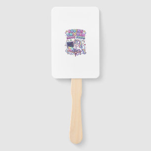 Unicorn Coding Unicorn Debug Squad Charming Market Hand Fan