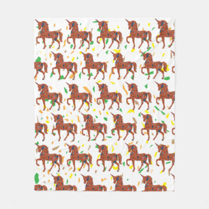 Unicorn Confetti Art Fleece Blanket
