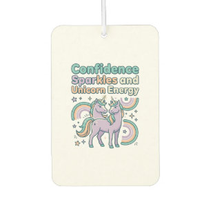 Unicorn Confidence Sparkles and Unicorn Energy Tre Car Air Freshener