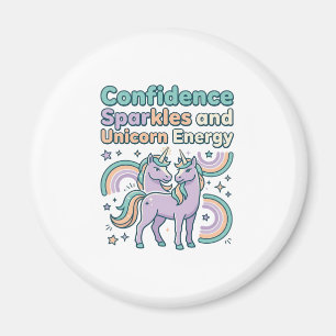 Unicorn Confidence Sparkles and Unicorn Energy Tre Magnet