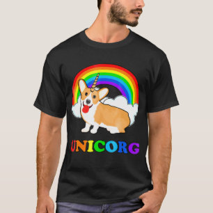 Unicorn Corgi Rainbow Unicorg Cute Corgi T-Shirt