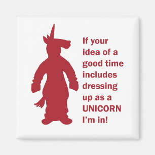 Unicorn Costume Magnet