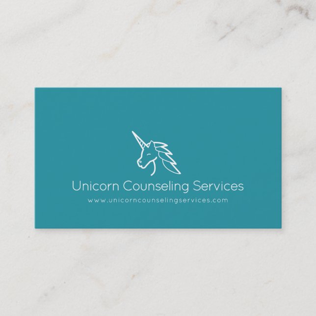 Unicorn counseling services or other business card (Front)