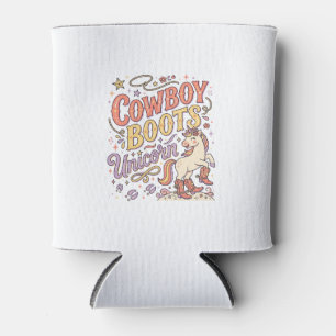 Unicorn Cowboy Boots Unicorn Whimsical Zazzle Desi Can Cooler