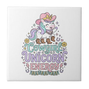 Unicorn Cowgirl Unicorn Energy Cute Pastel Product Tile