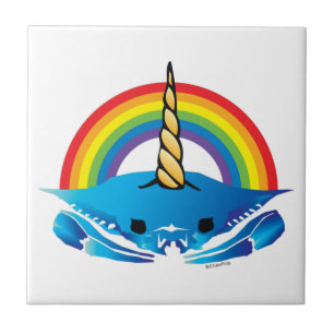 Unicorn Crab under the Rainbow Tile