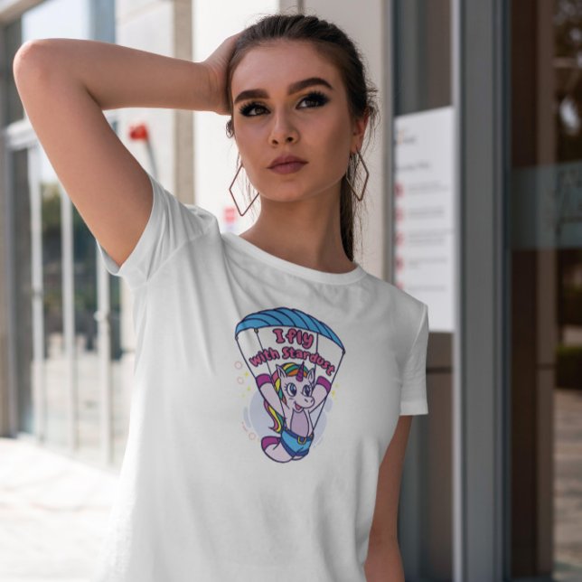 Unicorn Creature Paragliding   T-Shirt (Creator Uploaded)