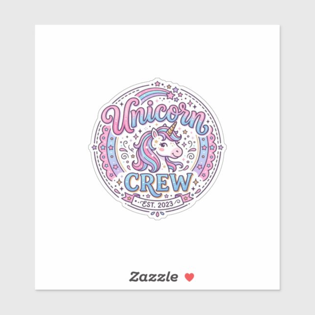 Unicorn Crew Playful Print on Demand Design_1 (Sheet)