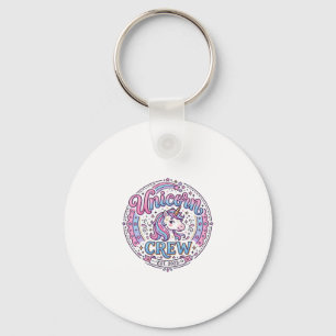 Unicorn Crew Playful Print on Demand Design_1 Key Ring