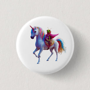 Unicorn Critter 3 Cm Round Badge