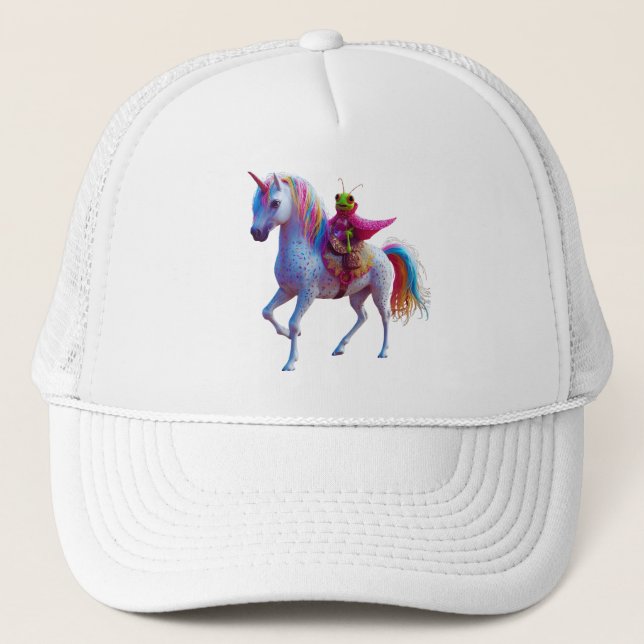 Unicorn Critter  Trucker Hat (Front)