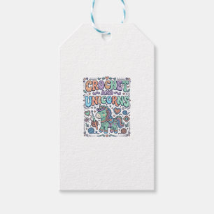 Unicorn Crochet and Unicorns Kawaii Sticker and Sh Gift Tags