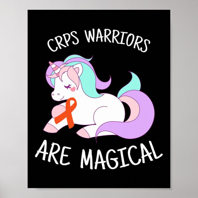 Unicorn Crps Warrior Rsd Crps Awareness 1  Poster (Front)
