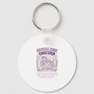 Unicorn Crystal Core Unicorn Adorable Vector Desig Key Ring