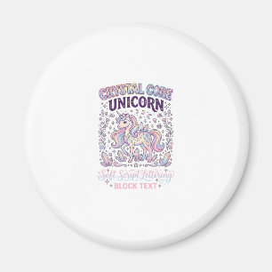 Unicorn Crystal Core Unicorn Adorable Vector Desig Magnet