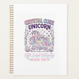 Unicorn Crystal Core Unicorn Adorable Vector Desig Planner