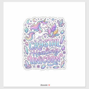 Unicorn Crystal Healing Unicorn Gift Idea Vector D
