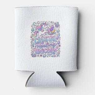 Unicorn Crystal Healing Unicorn Gift Idea Vector D Can Cooler