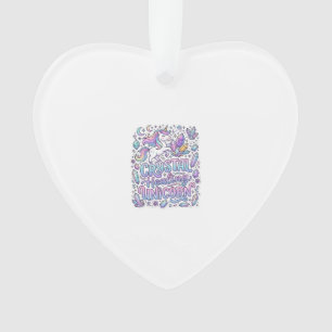 Unicorn Crystal Healing Unicorn Gift Idea Vector D Ornament