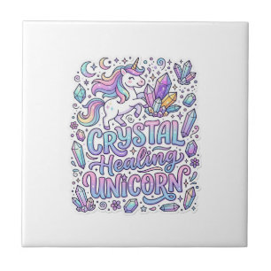 Unicorn Crystal Healing Unicorn Gift Idea Vector D Tile