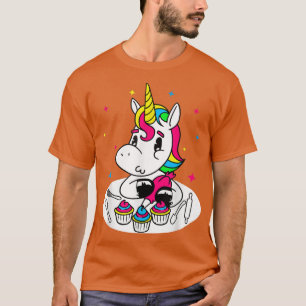 Unicorn Cupcake Baker I Funny Cake Baking 2746 T-Shirt