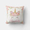 Unicorn Cushion Name Nursery Kids Room Decor Pink
