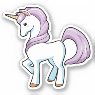 Unicorn Custom-Cut Vinyl Sticker
