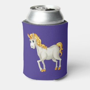 Unicorn custom monogram can cooler